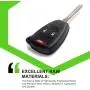SCITOO 2pcs Key Fob Keyless Entry Remote Control 3 Buttons fit for Dodge Dakota Durango 04-08 for Jeep Compass Patriot 07-12 56040669 KOBDT04A