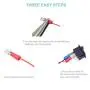 QTEATAK 5Pcs On/Off Boat Rocker Switch 5Pcs 2 Pin Position Snap 12V 110V 250V with 10Pcs Terminals