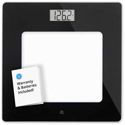 GreaterGoods Bathroom Scale, Digital Body Weight Scale, Glass Top Scale, Pounds and Kilograms