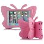 iPad case for Kids, Feitenn 3D Cartoon Butterfly Non-Toxic EVA Light Weight Kid Proof Shockproof case with Kickstand for ipad 5/ ipad 6 /ipad pro 9.7/ New iPad 2017 case ( Pink)