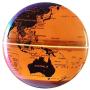 Magnetic Levitating Globe with LED Light, 3 C Shape Base Floating Globes, Rotating World Map, Cool Tech Gift for Men Father Boys, Birthday Gifts for Kids, Desk Gadget Decor in Office Home (Gold 1)