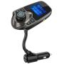Nulaxy Bluetooth Car FM Transmitter Audio Adapter Receiver Wireless Handsfree Car Kit TF Card AUX 1.44 Display – KM18 Brown