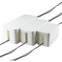 YaeCCC Cable Management Organizer Box Power Strips Hider Power Cords Hider for Desk, TV, Computer, USB Hub,Cords (Set of Three) White