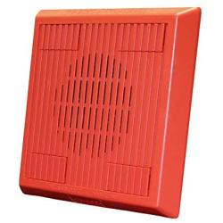 WHEELOCK MT-12/24-R RED, Flush Mount, 12/24 VDC, MT Series Devices, MULTITONE Electronic Horn