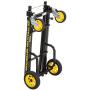 Rock-N-Roller R2RT (Micro) 8-in-1 Folding Multi-Cart/Hand Truck/Dolly/Platform Cart/26'' to 39'' Telescoping Frame/350 lbs. Load Capacity, Black