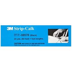 3M Strip Calk, 08578, Black, 1 ft Strips, 60 per carton