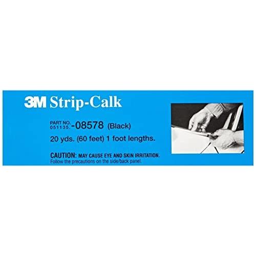 3M Strip Calk, 08578, Black, 1 ft Strips, 60 per carton