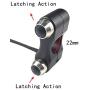 Motorcycle Switch Handlebar Push Button Switch Gear Black 7/8 22mm Universal Cycling retail (Color : Silver, Size : Latching)