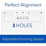 Swingline Hole Punch, Heavy Duty Hole Puncher, Adjustable, 2-7 Holes, 40 Sheet Punch Capacity, Black (74440)