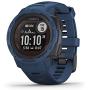 Garmin Instinct Solar, Solar-Powered Rugged Outdoor Smartwatch, Built-in Sports Apps and Health Monitoring, Dark Blue