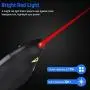 DinoFire Rechargeable Presentation Clicker, Red Light Wireless Presenter Remote, 2.4Ghz USB Clicker for Laptop Presentations, Powerpoint Clicker PPT Slide Clicker for Mac/Win/Keynote/Computer