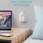 UK Ireland Power Plug Adapter Travel QC 3.0 & PD by Ceptics, Safe Dual USB & USB-C - 2 USA Socket Compact & Powerful - Use in London UAE Dubai Kenya British Hong Kong - Type G AP-7 - Fast Charging