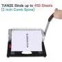 Binding Machine, 21-Holes, 450 Sheets, Comb Binding Machine with Starter Kit 100 PCS 3/8 Comb Binding Spines, Comb Binding Machine Perfect for Letter Size, A4, A5 or Smaller Sizes Office Documents