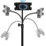 Ipad Tripod Stand,Gooseneck 67-inch Floor Stand for Tablet,Fit for iPhone 11/11Pro Max/7/8/X/Xs Max, IPad 12.9-Inch IPad Pro/11-Inch iPad Pro/IPad 6/Mini 5/Air 3/& More, and a Remote Control as Gift