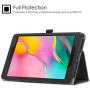 Fintie Folio Case for Samsung Galaxy Tab A 8.0 2019 Without S Pen Model (SM-T290 Wi-Fi, SM-T295 LTE), [Corner Protection] Slim Fit Premium Vegan Leather Stand Cover, Black