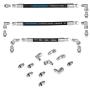 SENWEN 7.3L Powerstroke high pressure oil pump HPOP hose line kit and cross line pipe for 1999-2003 Ford.