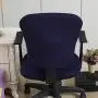 Jinzio Computer Office Chair Cover - Split Protective & Stretchable Cloth Polyester Universal Desk Task Chair Chair Covers Stretch Rotating Chair Slipcover, Navy