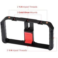 ULANZI U Rig Pro Smartphone Video Rig, Filmmaking Case, Phone Video Stabilizer Grip Tripod Mount for Videomaker Film-Maker Video-grapher for iPhone Xs XS Max XR iPhone X 8 Plus Samsung
