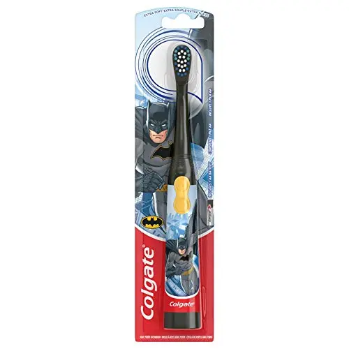 Colgate, Kids Batman Extra Soft Bristles, 1 Battery Powered Toothbrush, 1 Count