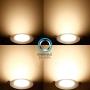 JULLISON LED 12 Packs 4 Inch Recessed Low Profile Slim Panel Light with Junction Box, IC Rated Air Tight, 120VAC, 9W, 550 Lumens, 3000K Warm White, CRI80+, Dimmable, Damp, ETL + Energy Star