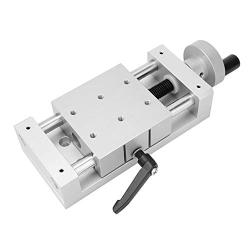Sliding Table Linear Rail Stage, KA80-1402-50/100/150 Manual Stage Sliding Table Made of Aluminum Alloy Cross 80x80mm (50mm)