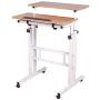 sogesfurniture Height Adjustable Stand up Desk Computer Stand Desk Home Office Desk with Standing and Seating,Oak BHUS-101-OK