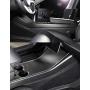 LUCKEASY Car Central Control Panel Protective Patch for Tesla Model 3 2017-2020 Real Carbon Fiber (Matt) 3pcs/Set