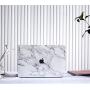 Timocy Hard Case Compatible with MacBook Pro 13 Inch – Marble Laptop Case with Keyboard Cover, Screen Protector, Touch Pads Sticker – Enhanced Protection – Gorgeous Designs,Alabastrine Marble
