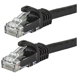 Monoprice 111216 Flexboot Cat6 Ethernet Patch Cable - Network Internet Cord - RJ45, Stranded, 550Mhz, UTP, Pure Bare Copper Wire, 24AWG, 0.5ft, Black