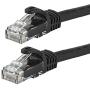 Monoprice 111216 Flexboot Cat6 Ethernet Patch Cable - Network Internet Cord - RJ45, Stranded, 550Mhz, UTP, Pure Bare Copper Wire, 24AWG, 0.5ft, Black