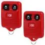 Key Fob fits 1998-2016 Ford Lincoln Mercury Mazda Keyless Entry Remote (Red), Set of 2