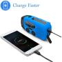 Upgraded Version RunningSnail Emergency Hand Crank Self Powered AM/FM NOAA Solar Weather Radio with LED Flashlight, Emergency Power Bank for iPhone/Smartphone (088B)
