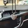 Car Mirror Pendant Charm Car Rear View Mirror Ornament with Tassel Bling Car Accessories Crystal Rhinestone Cute Car Decor Lucky Hanging Car Interior Decaration (Heart Shape)