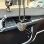 Car Mirror Pendant Charm Car Rear View Mirror Ornament with Tassel Bling Car Accessories Crystal Rhinestone Cute Car Decor Lucky Hanging Car Interior Decaration (Heart Shape)
