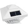 18 Pack White Outdoor Garden 4 x 4 Solar LED Post Deck Cap Square Fence Light Landscape Lamp Lawn PVC Vinyl Wood