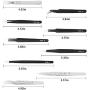 Precision Tweezers, 9 PCS ESD Tweezer Set, Anti-Static Stainless Steel Tweezers Kit Perfect for Craft, Jewelry, Soldering, Laboratory Work, Electronics, Detailed Work