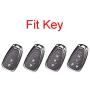 ROYALFOX(TM TPU Smart Remote Key 2 3 4 5 6 Buttons Case Cover Fob for 2016 2017 2018 2019 2020 Chevrolet Malibu Camaro Cruze Traverse Spark Sonic Volt Bolt (red)