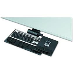 Fellowes 8036001 Professional Premier Series Adjustable Keyboard Tray, 19w x 10-5/8d, Black,GRAPHITE/SILVER
