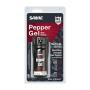 SABRE RED Tactical Pepper Gel with Belt Holster – Gel is Safer – Maximum Police Strength Gel OC Spray, Quick Access Flip Top, 18-foot (5.5 m) Range, 18 Bursts – Designed for Security Personnel