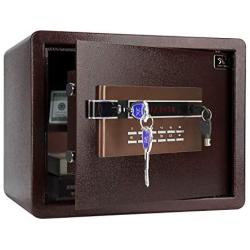 TIGERKING Security Safe Personal Safe, Digital Keypad Lock Box Safe for Cash Money Jewelry Document Cabinet Safe, 1.2 Cubic Feet