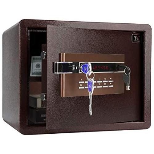 TIGERKING Security Safe Personal Safe, Digital Keypad Lock Box Safe for Cash Money Jewelry Document Cabinet Safe, 1.2 Cubic Feet