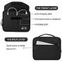 Electronics Bag, Jelly Comb Electronic Accessories Travel Cable Organizer Waterproof Cord Storage Bag for Cables, iPad (Up to 11),Power Bank, USB Flash Drive and More-(All Black)