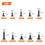 HELIFOUNER 600 Pieces M2 M2.3 M2.6 M3 Phillips Micro Laptop Repair Screws, Computer Pan Head Self-Tapping Screws, Electronic Mini Screws
