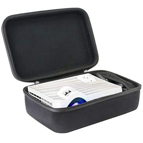 co2crea Hard Carrying Case for Bomaker 6000 Lux / TOPVISION 4500L Portable Mini Projector Outdoor Movie Projector