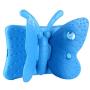 Tading iPad 10.2 Case 2020, iPad 7th Generation Case for Kids, Cute Butterfly Shockproof EVA Foam Super Protection Kid Proof Protective Stand Cover for iPad 10.2 Inch 2019 7th 2020 8th Gen - Blue