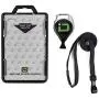 ID Stronghold Secure Badge Holder Duolite - RFID Blocking 2 Card ID Badge Holder with Lanyard and Retractable Reel - PIV, CAC and Work Cards - Heavy Duty Plastic Badge Protector - FIPS 201 Approved