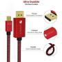 Mini DisplayPort to DisplayPort Cable, 3.3 Feet/ 1m, iVANKY 4K@60Hz/2K@144Hz Mini DP to DP Cable, Thunderbolt to DisplayPort Cable Compatible with MacBook Air/Pro, Surface Pro/Dock and More - Red