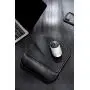 Office Leather Mouse Pad Wrist Rest and Non-Slip Design, Business Style PU High Grade Gaming Mouse Mat for Students, Workers, Computer, Laptop, Home, Office & Travel-Black Square Gaming Pad.