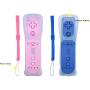 Yosikr Wireless Remote Controller for Wii Wii U - 2 Packs Pink and Deep Blue