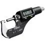 Fowler 54-860-002-1 Electronic IP54 Outside Micrometer, 1-2''/25-50 mm Measuring Range, 0.00005''/0.001 mm Resolution, 0.00016'' Accuracy, RS-232 Output, Black/Gray